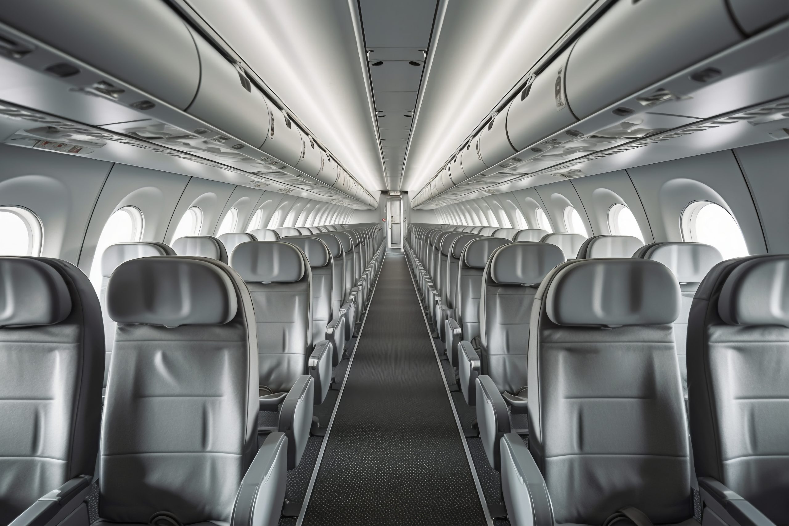 airline with group seats inside